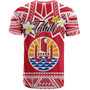Tahiti Custom Personalised T-Shirt Tahitian Plumeria Flowers Mix Tribal Patterns