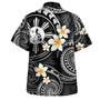 Philippines Filipinos Hawaiian Shirt Plumeria Flowers Tribal Motif Style