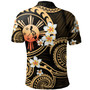 Philippines Filipinos Polo Shirt Plumeria Flowers Tribal Motif Style