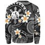 Philippines Filipinos Sweatshirt Plumeria Flowers Tribal Motif Style