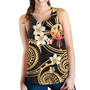 Philippines Filipinos Women Tank Plumeria Flowers Tribal Motif Style