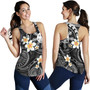 Philippines Filipinos Women Tank Plumeria Flowers Tribal Motif Style