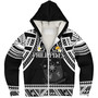 Philippines Filipinos Custom Personalised Sherpa Hoodie Filipinos Plumeria Flowers Mix Tribal Patterns