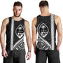 Guam Tank Top Tribal Micronesian Coat Of Arms Gray