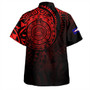 American Samoa Hawaiian Shirt Pearl Of The Pacific Red Polynesian Tattau