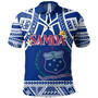 Samoa Custom Personalised Polo Shirt Polynesian Plumeria Flowers Mix Tribal Patterns