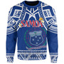 Samoa Custom Personalised Sweatshirt Polynesian Plumeria Flowers Mix Tribal Patterns