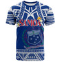 Samoa Custom Personalised T-Shirt Polynesian Plumeria Flowers Mix Tribal Patterns