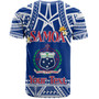 Samoa Custom Personalised T-Shirt Polynesian Plumeria Flowers Mix Tribal Patterns