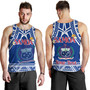 Samoa Custom Personalised Tank Top Polynesian Plumeria Flowers Mix Tribal Patterns