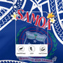 Samoa Custom Personalised Rugby Jersey Polynesian Plumeria Flowers Mix Tribal Patterns