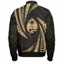 Guam Bomber Jacket Micronesian Tribal Wave