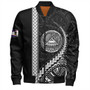 American Samoa Bomber Jacket Samoa Tribal Polynesian Coat Of Arms