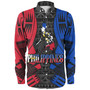 Philippines Filipinos Custom Personalised Long Sleeve Shirt Tattoo Style