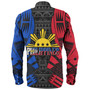 Philippines Filipinos Custom Personalised Long Sleeve Shirt Tattoo Style