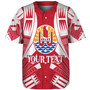 Tahiti Custom Personalised Baseball Shirt Tattoo Style