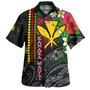 Hawaii Custom Personalised Hawaiian Shirt Hibiscus And Plumeria With Palm Branches Vintage Style