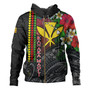 Hawaii Custom Personalised Hoodie Hibiscus And Plumeria With Palm Branches Vintage Style