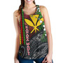 Hawaii Custom Personalised Women Tank Hibiscus And Plumeria With Palm Branches Vintage Style