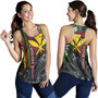 Hawaii Custom Personalised Women Tank Hibiscus And Plumeria With Palm Branches Vintage Style
