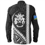 Solomon Islands Long Sleeve Shirt Tribal Melanesian Coat Of Arms