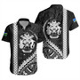 Solomon Islands Short Sleeve Shirt Tribal Melanesian Coat Of Arms