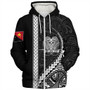 Papua New Guinea Sherpa Hoodie Tribal Melanesian Coat Of Arms