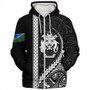 Solomon Islands Sherpa Hoodie Tribal Melanesian Coat Of Arms