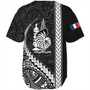 New Caledonia Baseball Shirt Tribal Melanesian Coat Of Arms