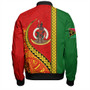 Vanuatu Bomber Jacket Tribal Melanesian Flag And Coat Of Arms