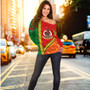 Vanuatu Off Shoulder Sweatshirt Tribal Melanesian Flag And Coat Of Arms