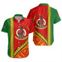 Vanuatu Short Sleeve Shirt Tribal Melanesian Flag And Coat Of Arms