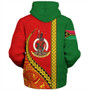 Vanuatu Sherpa Hoodie Tribal Melanesian Flag And Coat Of Arms