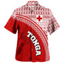 Tonga Custom Personalised Hawaiian Shirt Tongan Ngatu Pattern Curve Style