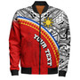 Philippines Filipinos Custom Personalised Bomber Jacket Tribal Patterns Curve Style