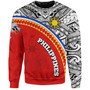 Philippines Filipinos Custom Personalised Sweatshirt Tribal Patterns Curve Style