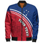 Samoa Custom Personalised Bomber Jacket Polynesian Tribal Patterns Curve Style