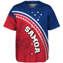 Samoa Custom Personalised Baseball Shirt Polynesian Tribal Patterns Curve Style