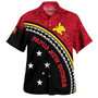 Papua New Guinea Custom Personalised Hawaiian Shirt Polynesian Tribal Patterns Curve Style