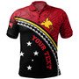 Papua New Guinea Custom Personalised Polo Shirt Polynesian Tribal Patterns Curve Style