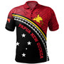Papua New Guinea Custom Personalised Polo Shirt Polynesian Tribal Patterns Curve Style
