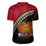 Papua New Guinea Custom Personalised Rugby Jersey Polynesian Tribal Patterns Curve Style