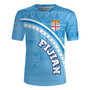 Fiji Custom Personalised Rugby Jersey Fijian Masi Patterns Curve Style