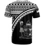 Fiji Custom Personalised T-Shirt Fijian Kesakesa Masi Patterns Curve Style