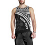 Fiji Custom Personalised Tank Top Fijian Kesakesa Masi Patterns Curve Style