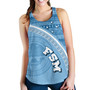 Federated States Of Micronesia Custom Personalised Women Tank Micronesia Tribal Patterns Curve Style