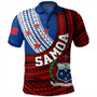 Samoa Polo Shirt Custom Tribal Polynesian Flag Print