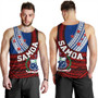 Samoa Tank Top Custom Tribal Polynesian Flag Print