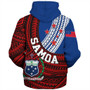 Samoa Sherpa Hoodie Custom Tribal Polynesian Flag Print