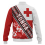 Tonga Baseball Jacket Ngatu Flag And Coat Of Arms